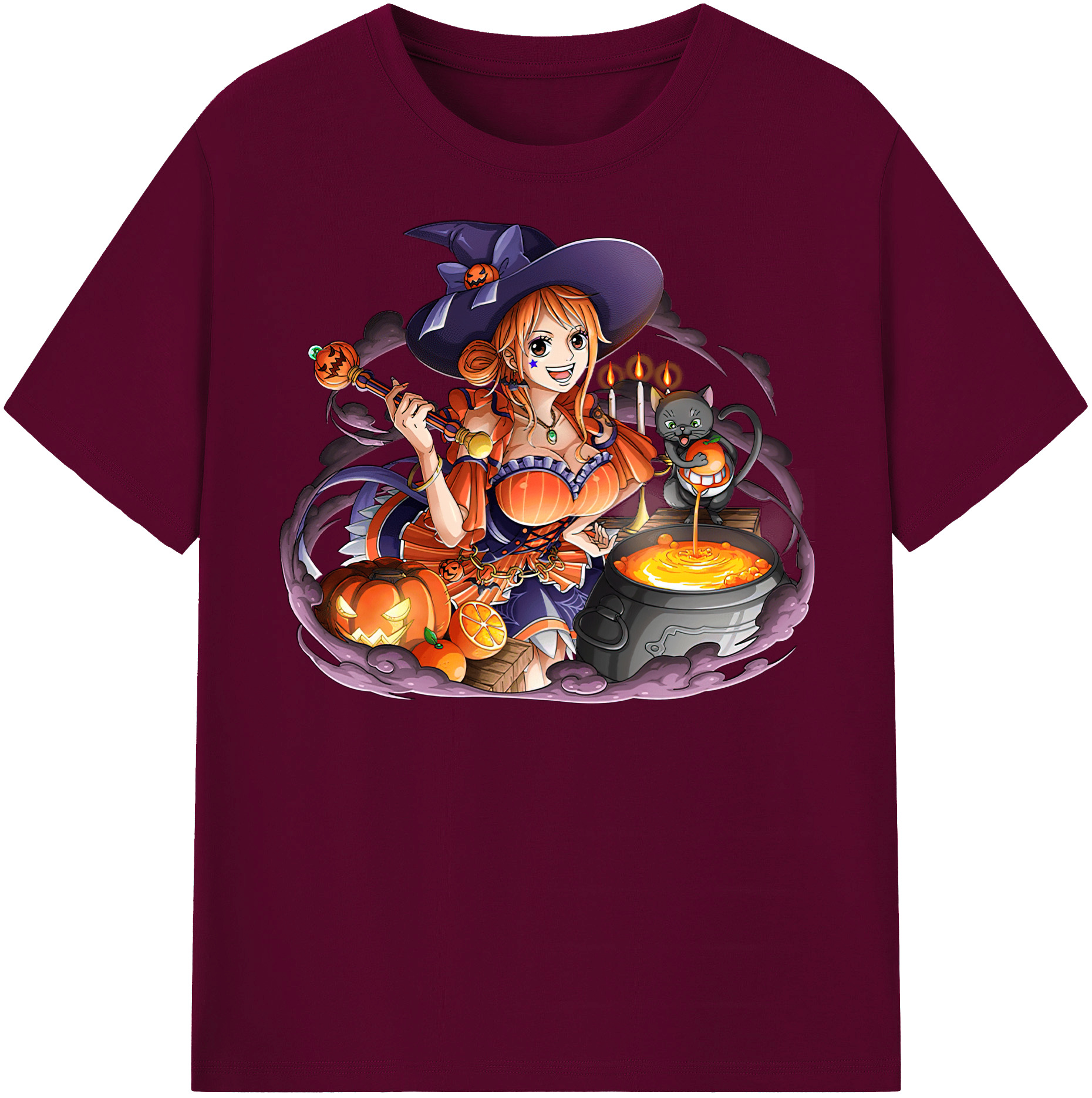 （画像用） ワンピース ナミ ONE PIECE Nami レディースカジュアルプリントTシャツ（綿100％）